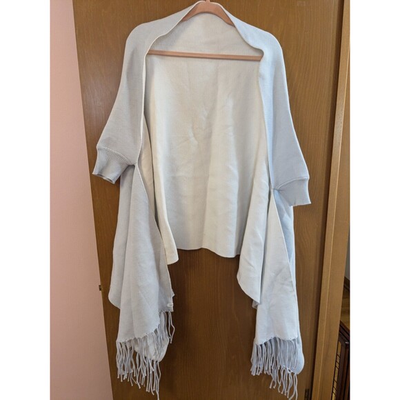 Mer Sea Anthropologie One Size Reversible Travel Wrap Sweater - Picture 1 of 7